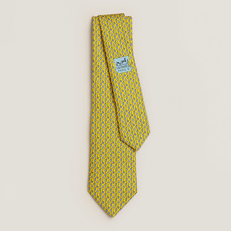 Hungry Shark tie - Yellow | Hermès Canada
